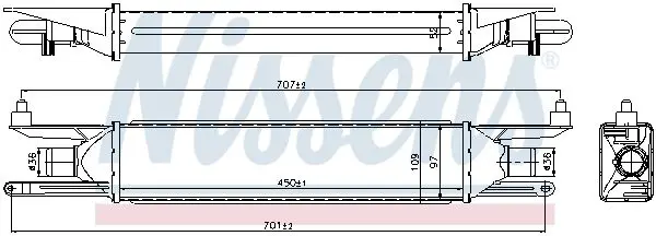 Handler.Part Intercooler, charger NISSENS 96500 6