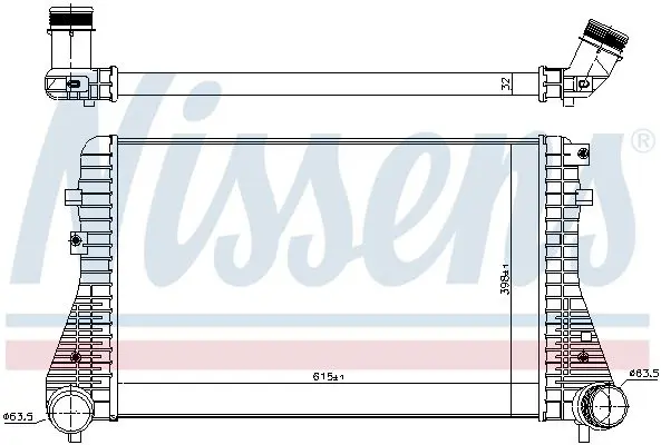 Handler.Part Intercooler, charger NISSENS 96575 2