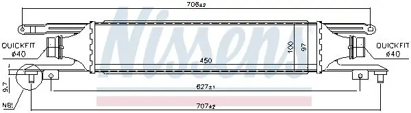 Handler.Part Intercooler, charger NISSENS 96589 5