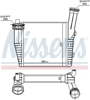 Handler.Part Intercooler, charger NISSENS 96611 5