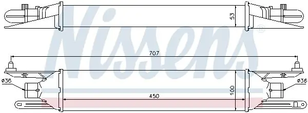 Handler.Part Intercooler, charger NISSENS 96604 6