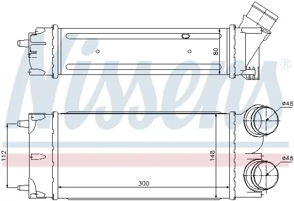 Handler.Part Intercooler, charger NISSENS 96627 6