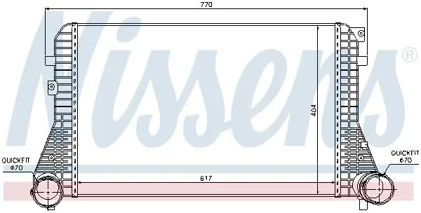 Handler.Part Intercooler, charger NISSENS 96610 5