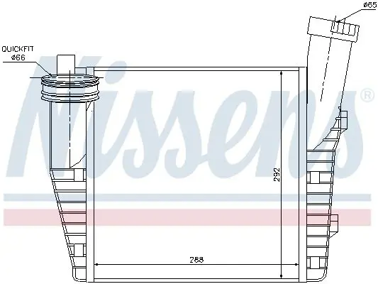 Handler.Part Intercooler, charger NISSENS 96687 5