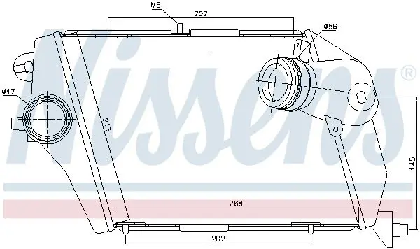 Handler.Part Intercooler, charger NISSENS 96674 1