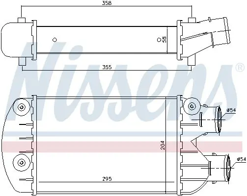 Handler.Part Intercooler, charger NISSENS 96701 5