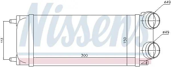 Handler.Part Intercooler, charger NISSENS 96718 5