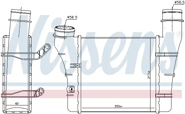 Handler.Part Intercooler, charger NISSENS 96707 5