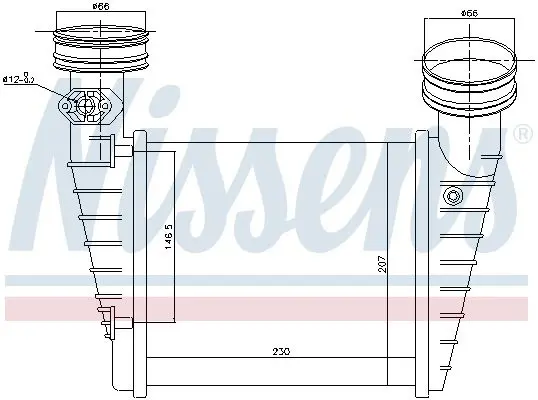 Handler.Part Intercooler, charger NISSENS 96731 5