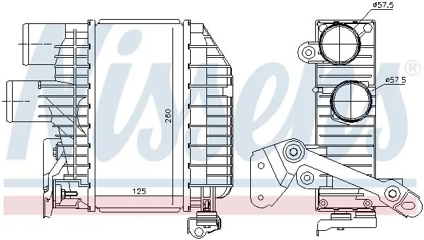 Handler.Part Intercooler, charger NISSENS 96758 6