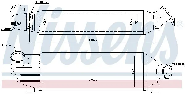 Handler.Part Intercooler, charger NISSENS 96733 6