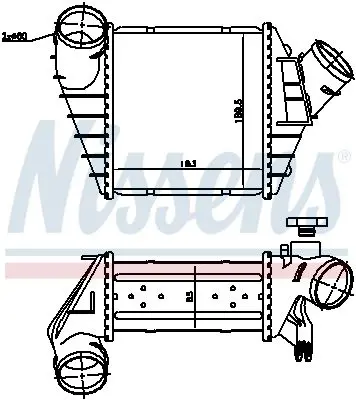 Handler.Part Intercooler, charger NISSENS 96759 6