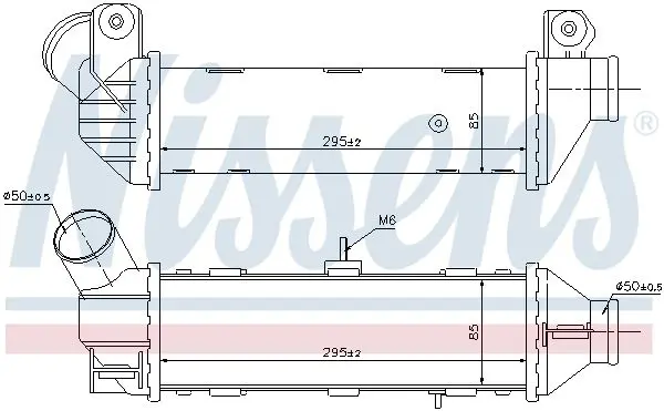 Handler.Part Intercooler, charger NISSENS 96769 6