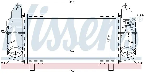 Handler.Part Intercooler, charger NISSENS 96793 5