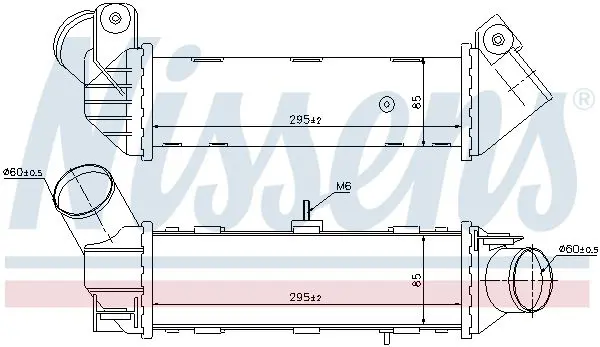 Handler.Part Intercooler, charger NISSENS 96796 6