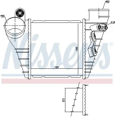 Handler.Part Intercooler, charger NISSENS 96847 5