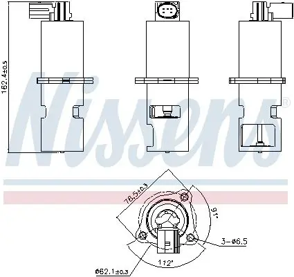 Handler.Part EGR Valve NISSENS 98154 7