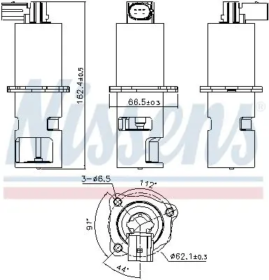 Handler.Part EGR Valve NISSENS 98163 7