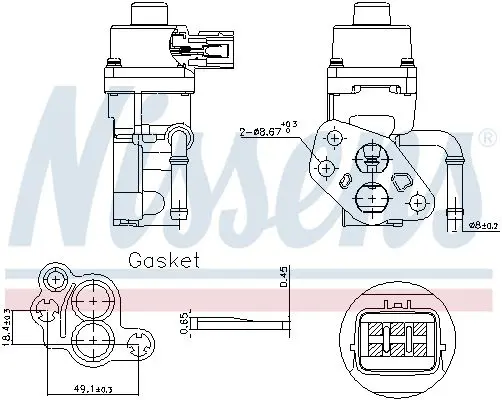 Handler.Part Egr Valve NISSENS 98168 7