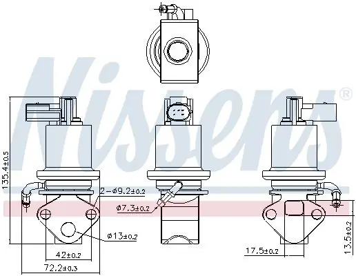 Handler.Part EGR Valve NISSENS 98158 7