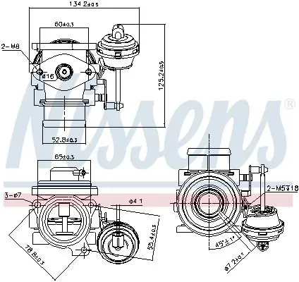 Handler.Part EGR Valve NISSENS 98182 8