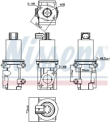 Handler.Part EGR Valve NISSENS 98185 7