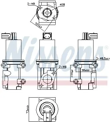 Handler.Part EGR Valve NISSENS 98193 7