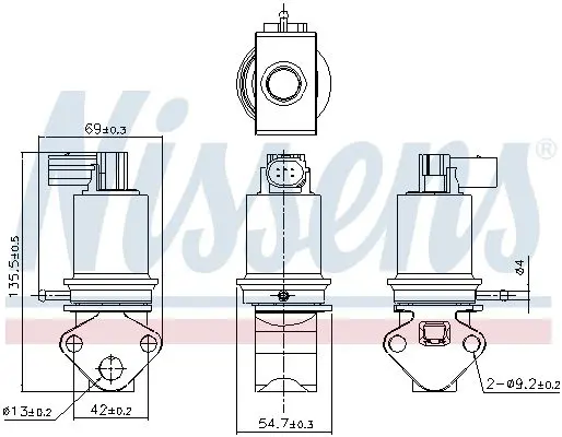 Handler.Part EGR Valve NISSENS 98179 7