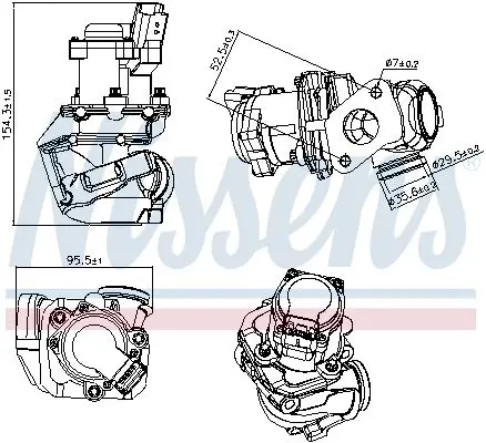 Handler.Part EGR Valve NISSENS 98188 8