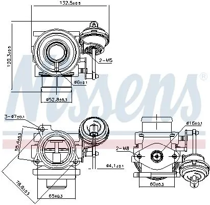 Handler.Part Zawor Egr Passat,A4 1.9Tdi 00- NISSENS 98225 8