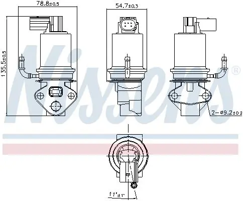 Handler.Part EGR Valve NISSENS 98201 7