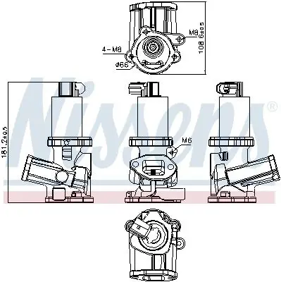 Handler.Part EGR Valve NISSENS 98210 7