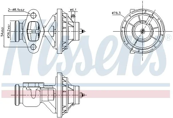 Handler.Part Egr Valve NISSENS 98342 1