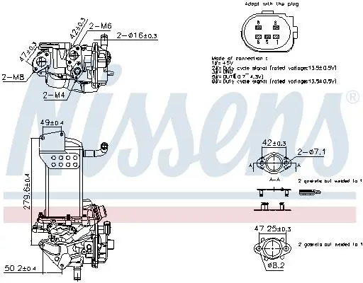 Handler.Part Egr Valve NISSENS 98358 1