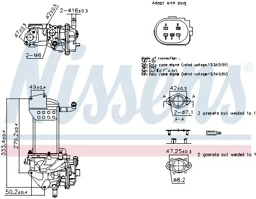 Handler.Part Egr Valve NISSENS 98359 1