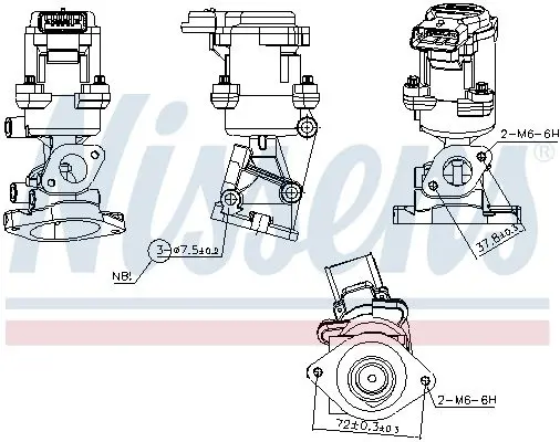 Handler.Part EGR Valve NISSENS 98350 7