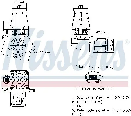 Handler.Part Egr Valve NISSENS 98377 1