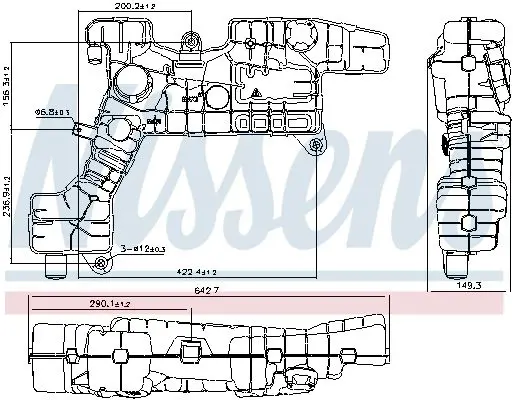 Handler.Part Expansion Tank, coolant NISSENS 996071 1