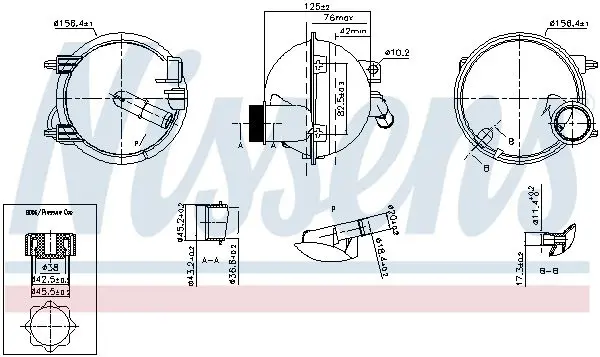 Handler.Part Expansion Tank, coolant NISSENS 996148 5