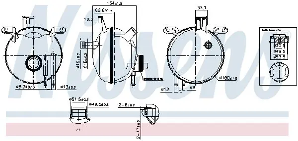 Handler.Part Expansion Tank, coolant NISSENS 996158 5