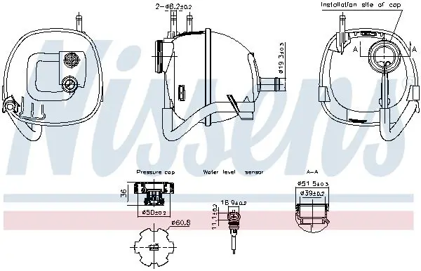 Handler.Part Expansion Tank NISSENS 996222 6