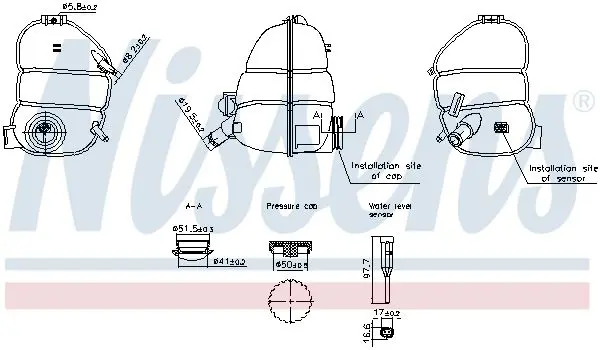 Handler.Part Expansion Tank NISSENS 996340 1