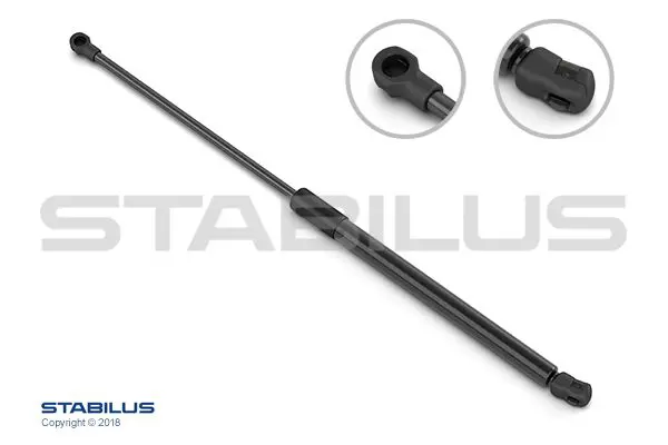 Handler.Part Gas spring, bonnet STABILUS 165398 1