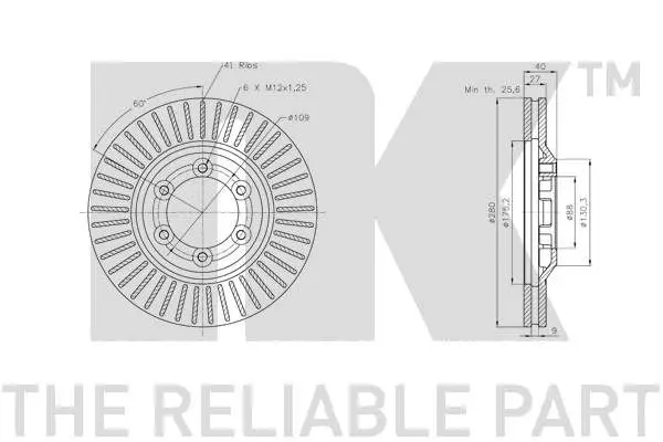 Handler.Part Brake disc NK 311404 3