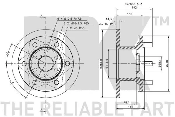 Handler.Part Brake disc NK 202306 3