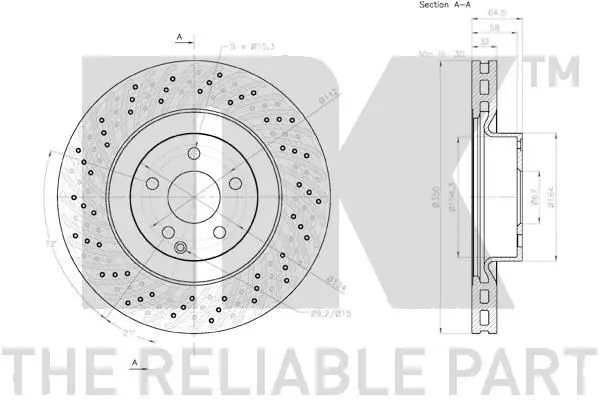 Handler.Part Brake disc NK 2033118 3