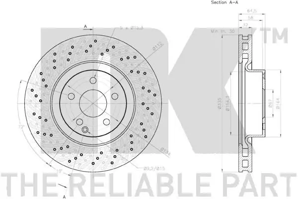 Handler.Part Brake disc NK 2033119 3