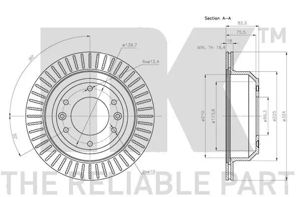 Handler.Part Brake disc NK 203437 3