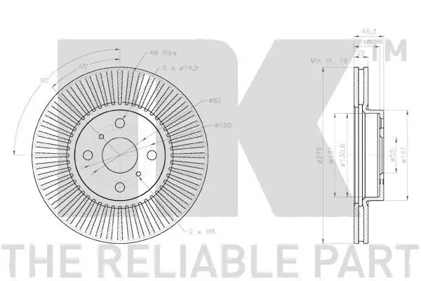 Handler.Part Brake disc NK 2045108 3