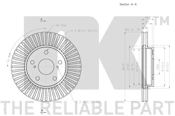 Handler.Part Brake disc NK 3145121 3